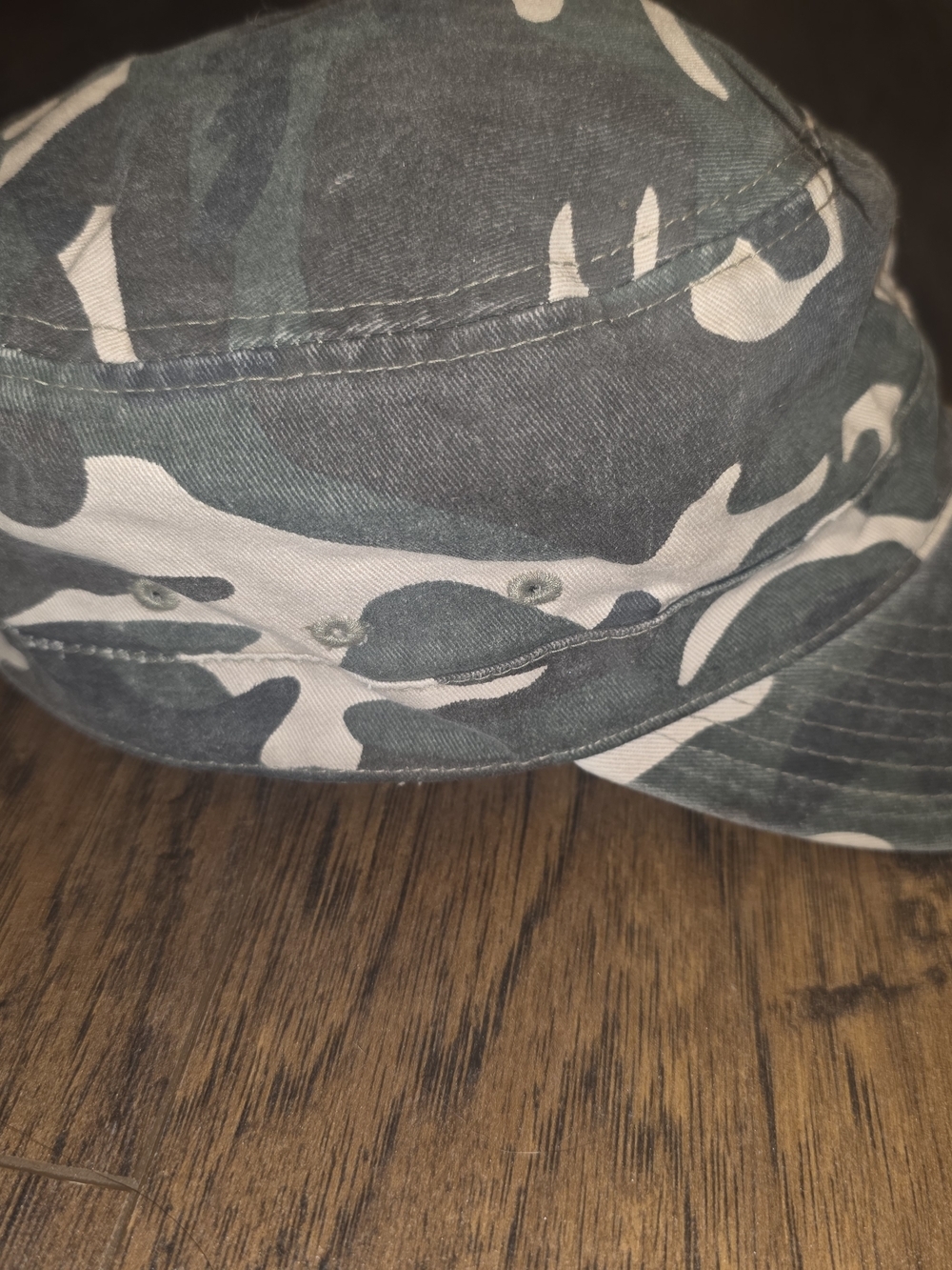 Women's Camouflage Cotton Military Cap - Green Camo - Picture 2 of 7